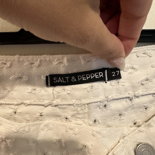 Salt & Pepper Jeans white size M 38 10 new