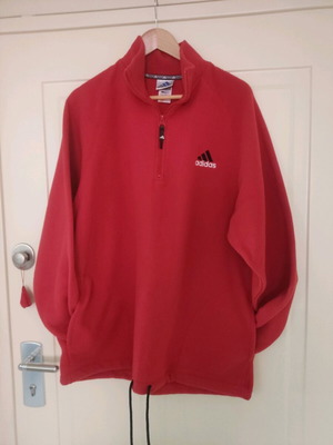 Adidas fleece men's size L red like new