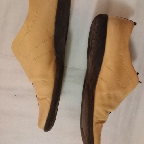 Bata shoes used, unisex, size 39, cream beige leather