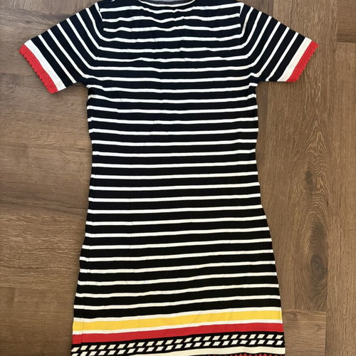 Striped short dress, women's size M, cotton polyester silk