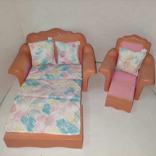 Barbie Sweet Roses Mattel 1987 furniture set used