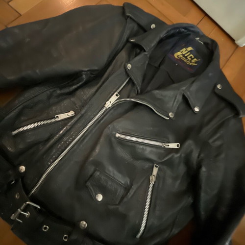 Perfecto vintage leather jacket, medium-large, black