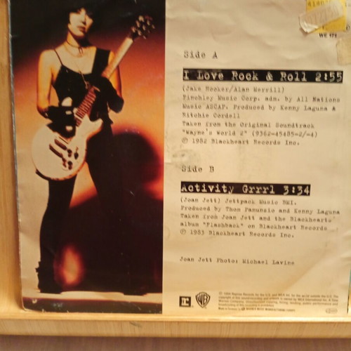 Joan Jett I Love Rock and Roll vinyl record used, rock genre