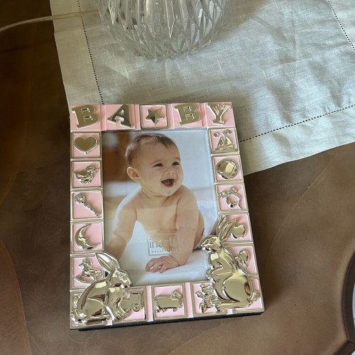 Inart Baby Photo Album 36 Sheets Pink 18x24cm new