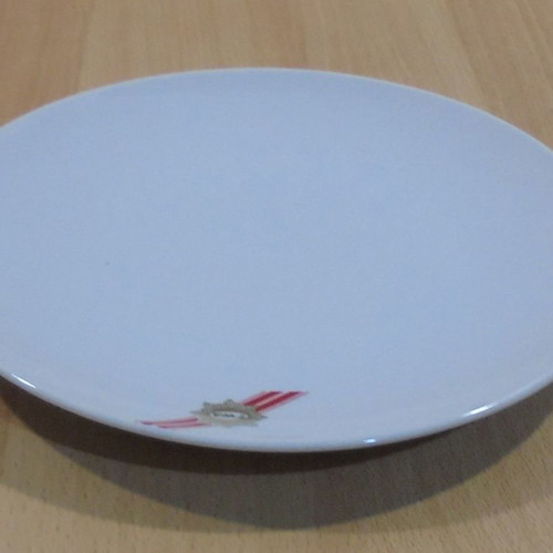 TWA Trans World Airlines old promotional ceramic plate used