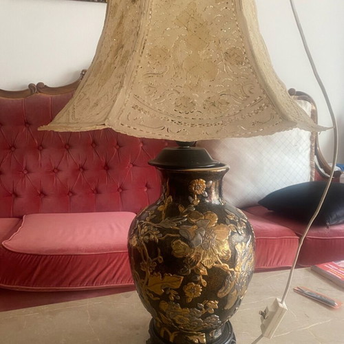 Table lamp Chinese style used with small base defect