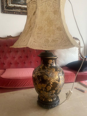 Table lamp Chinese style used with small base defect