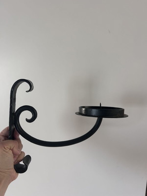 Metal Wall Candle Holders Set of 2 like new, 27 cm