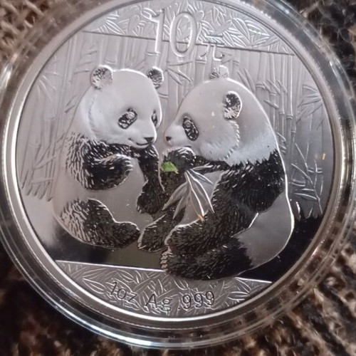 Chinese Panda Silver Coins 8 x 1 Troy Ounce Uncirculated