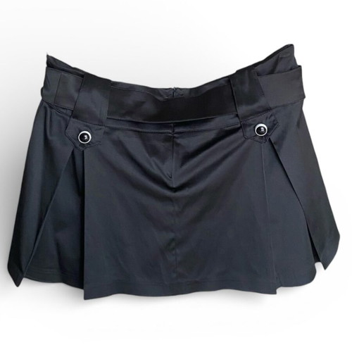 Paranoia Black Mini Skirt like new, size L with wide belt