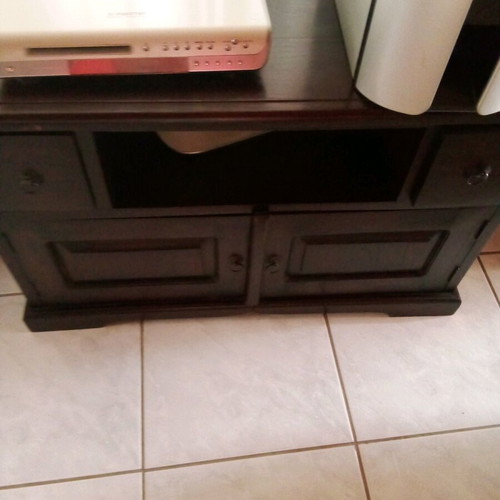 Solid wood drawer chest like new, antique with two small and one large drawer