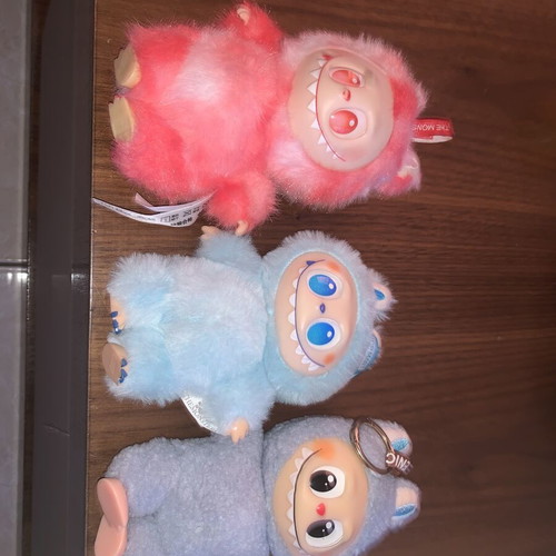 3 Labubu collectible figures