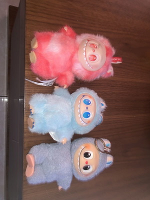 3 Labubu collectible figures