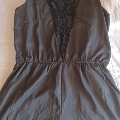 Fullah Sugah Black Lace Detail Shorts Jumpsuit like new, Unworn