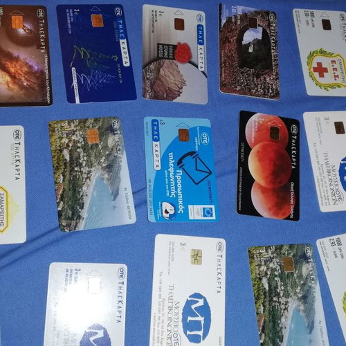 Phone cards used, pack of 576 pieces
