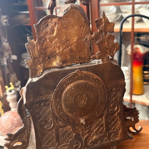 Mantel clock German heavy used, classic collectible