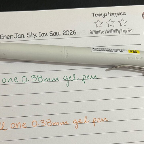 Uniball Mitsubishi One gel pen 0.38mm green new