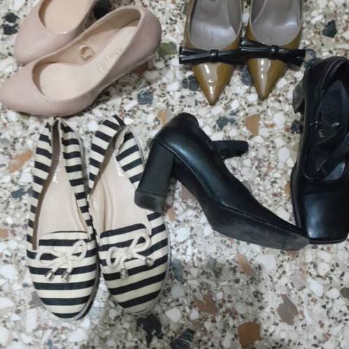 Shoes used, pack of 4 pairs, size 37