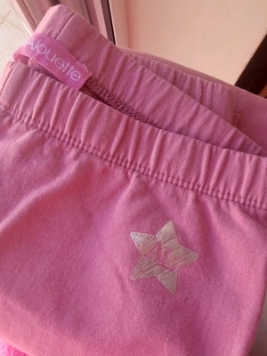 Pants leggings Alouette used, size 8, pink and purple