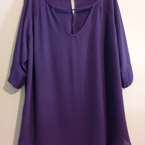 Mat blouse new, size L-XL, purple