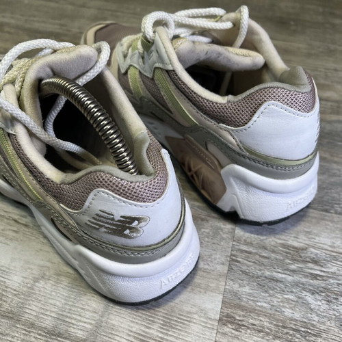 New Balance 850 chunky sneakers used, white beige sage green, size 38