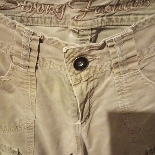 Cargo shorts used, khaki, size S