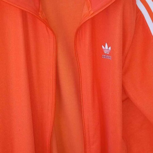 Adidas jacket orange XL like new