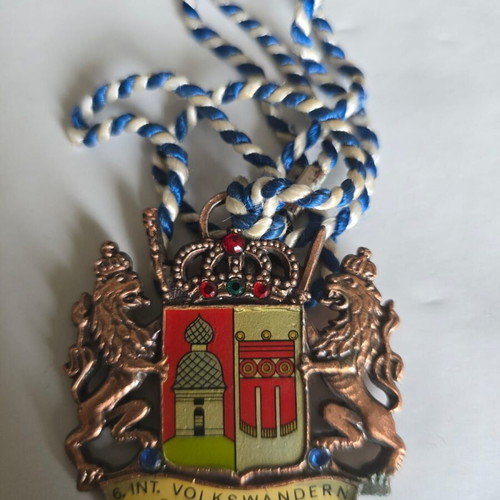 Vintage German Wandertag medal collection like new