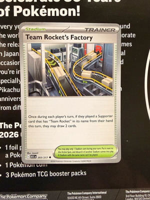 Team Rocket's Factory 203/217 new Pokemon card Ascended heroes