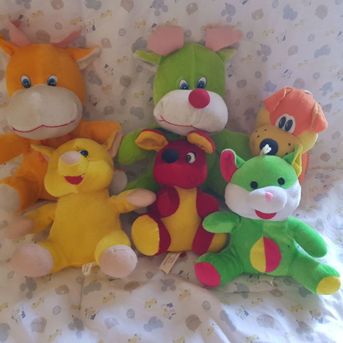 Stuffed toys used, pack of 6 pieces