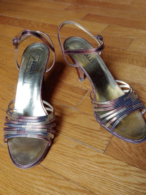Bally Made in Italy sandals refurbished, gold color