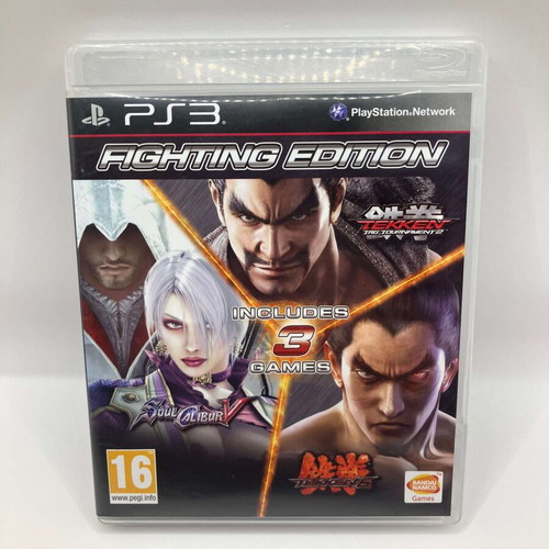 Fighting Edition PS3 games used, Tekken Tag Tournament 2, Soul Calibur V, Tekken 6