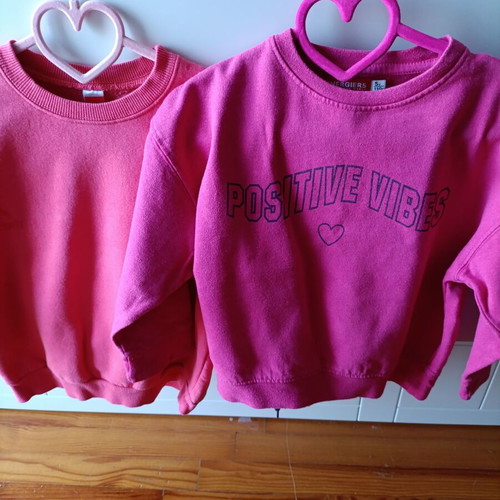 Girls' clothes used, for 4-5 years old, multicolored