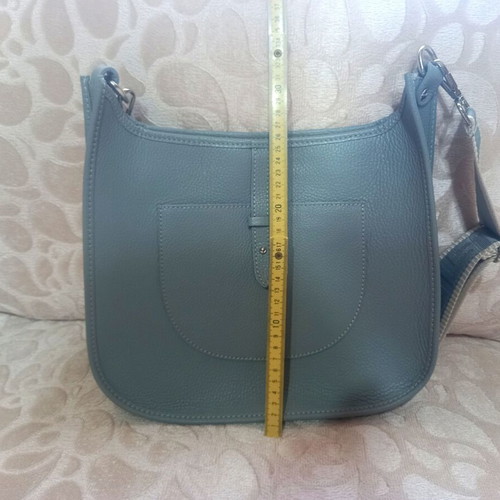 Shoulder bag like new, grey synthetic leather