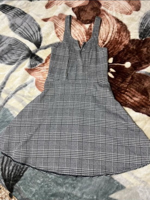 Aeropostale mini dress like new, gray, striped women's