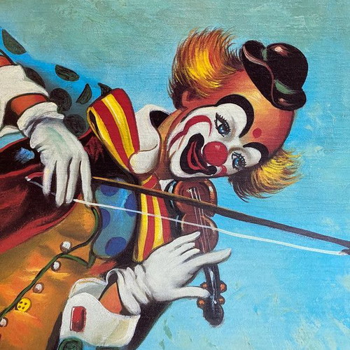 Clown painting like new 70x50 without frame