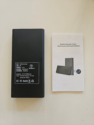 Power Bank 10000mAh με ενσωματωμένη Full HD 1080P κάμερα, νυχτερινή όραση και ανίχνευση κίνησης