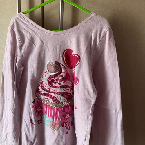 Children's blouse used 8 years pink size 128 cm