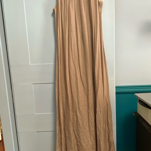 Moutaki long dress new with belt, size L
