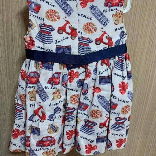 Mayoral dress and red windbreaker jacket set 12m 80cm like new