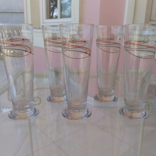 Douwe Egberts glasses like new, set of 5