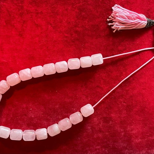 Worry beads made of rose quartz stones new