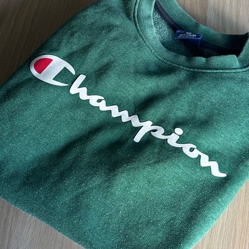 Champion long-sleeve shirt dark green size M like new