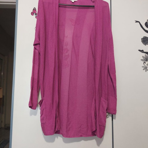 Monsoon thin fuchsia cardigan, size S