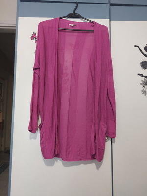 Monsoon thin fuchsia cardigan, size S