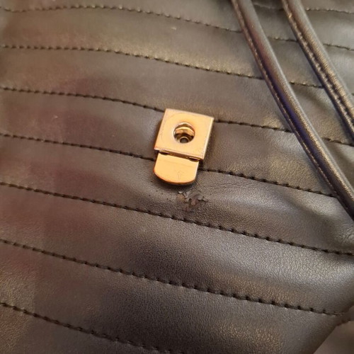 Valentino backpack used, black with gold clasp