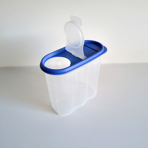 Set of 2 cereal and legume containers like new, 1.7 liters