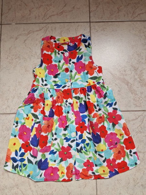 Energiers summer dress 92 cm like new, red multicolor