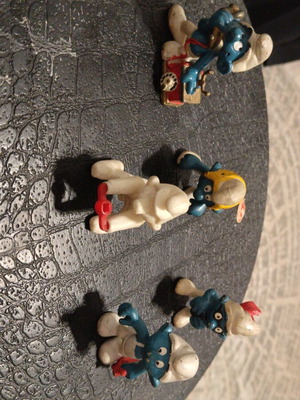 Vintage Smurfs figures from the 70s and 80s