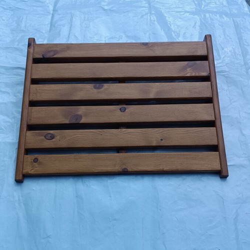 Wooden Footrest Handmade Pine New